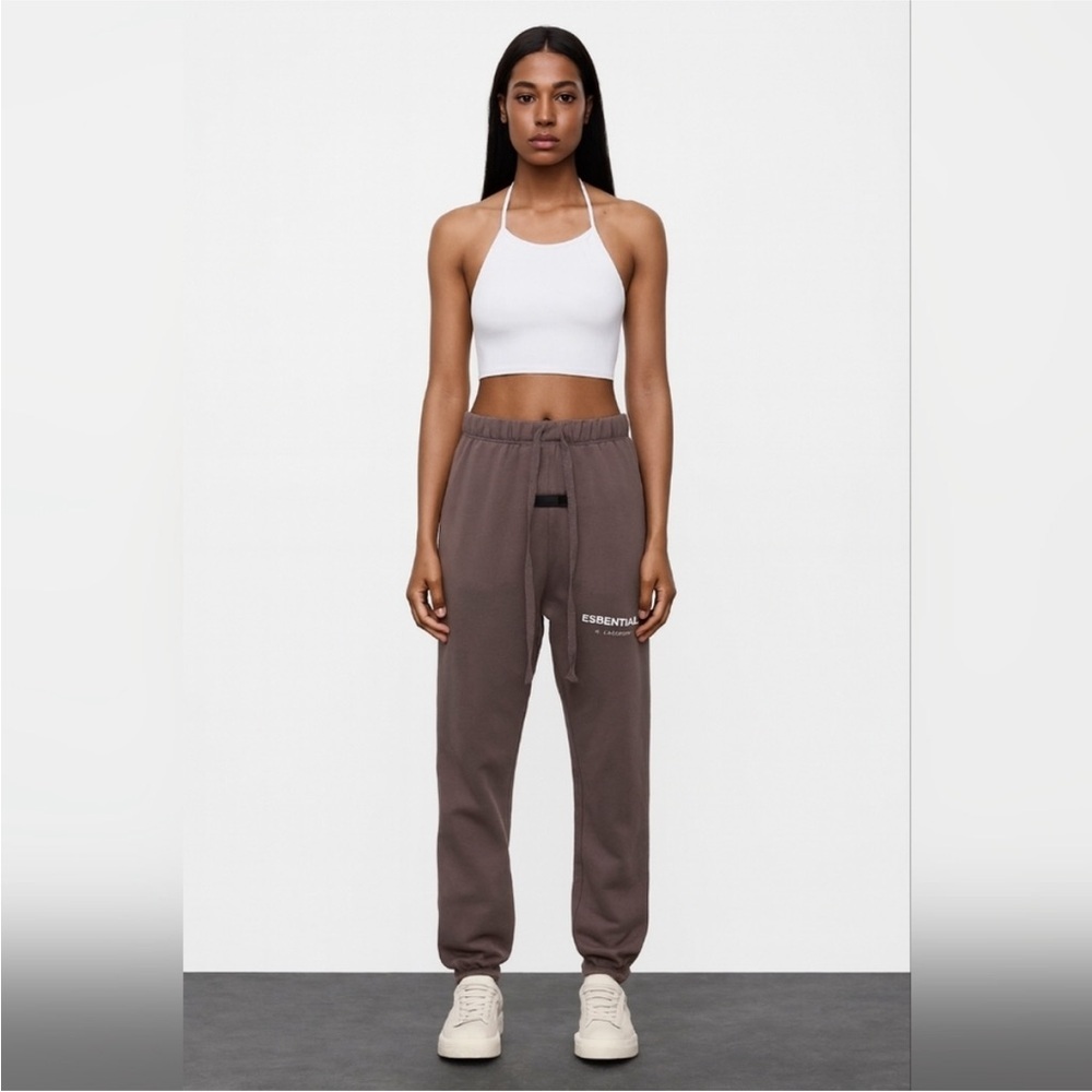 Essentials | S | Fear of God Essentials Taupe Track Pants - Picture 1 of 9